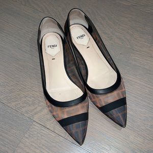 Fendi mesh flats